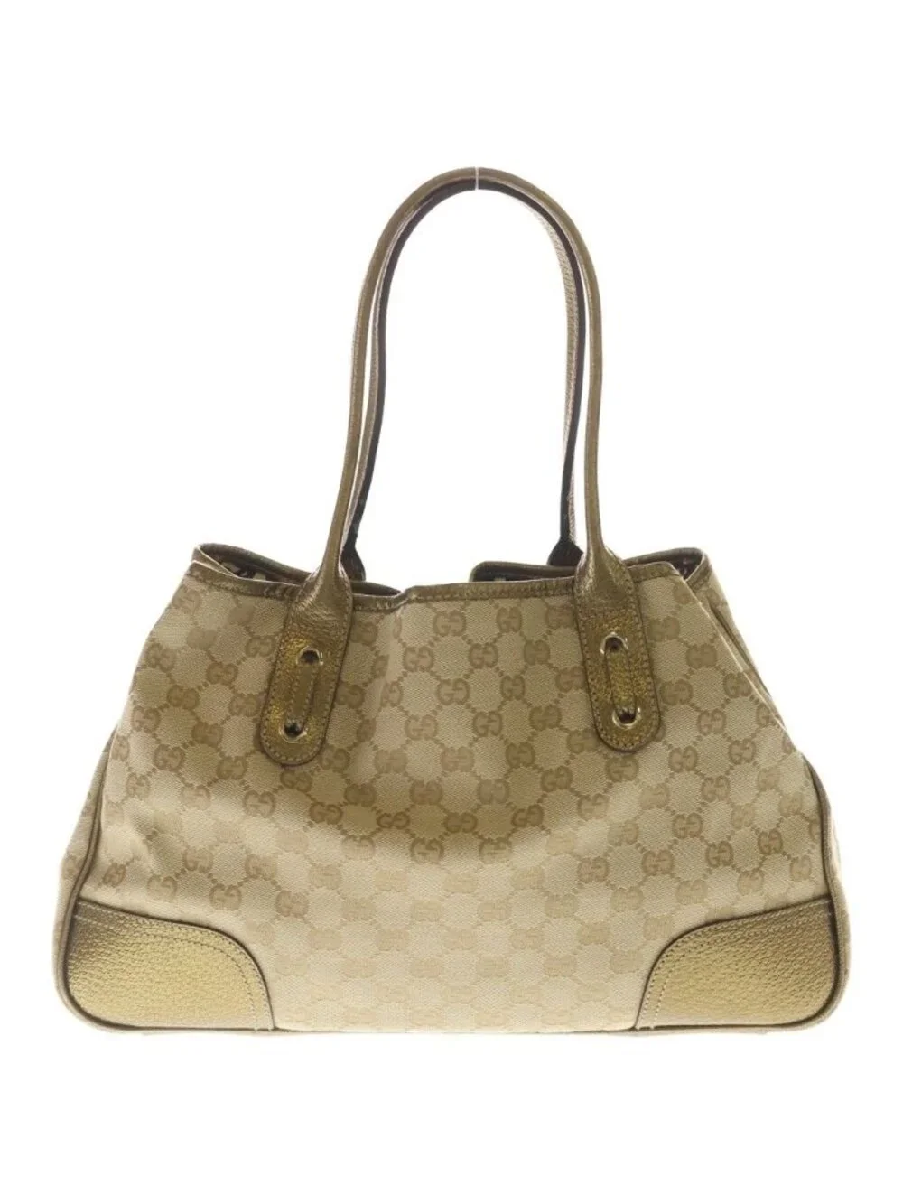 Gucci Princy Tote Bag Gold Leather